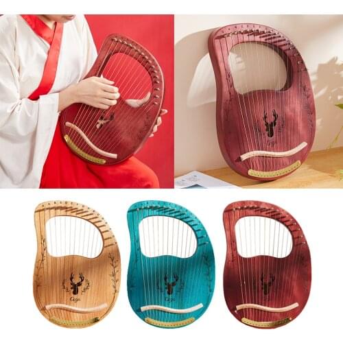 16-String Legno Lira Harp, in Legno Di Strumento A Corda Con Borsa Per Il Trasporto, Messa A Punto 16 Corde