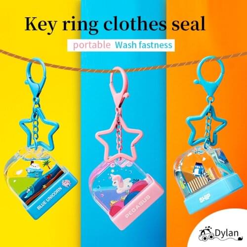 Childrens Hang buckle Seal Stamp Toy Baby Student Clothes Chapter Custom Name Word Waterproof Wash Not Faded Customized