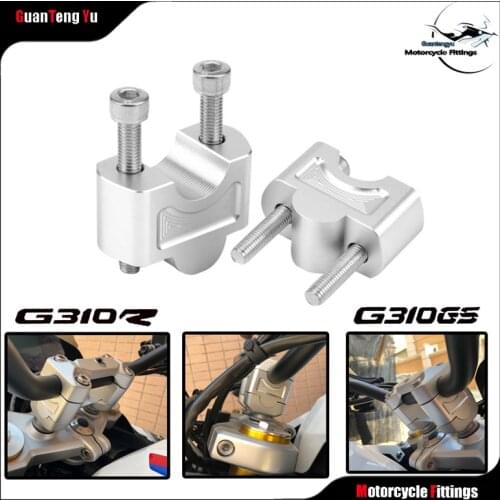 For BMW G310GS G310R G310 G 310 GS R Motorcycle Handlebar Handle Bar Riser Heighten Extend Mount Clamp Adapter 2017-2020 CNC