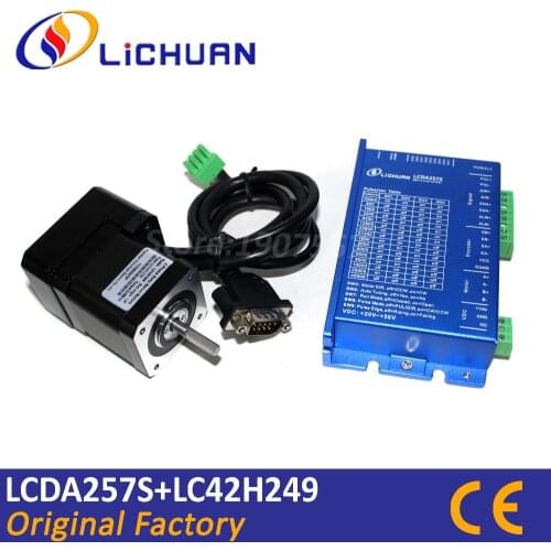 Lichuan 2phase 0.48Nm Nema 17 stepper motor closed loop control LC42H249 step servo DC20-50V CNC driver LCDA257S