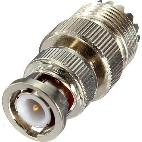 Two Way Radio RF Antenna Adapter UHF Female SO239(PL259) To BNC/ BNC to UHF Female