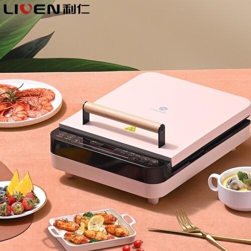 Liven Electric Baking Pan Removable and Washable Large Baking Tray Frying Machine Double-sided Heating Pancake Pan Pizza Maker