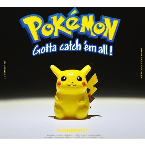 Pokemon Pikachu Fat Figure Doll Model Ornaments Student Teenagers Birthday Quality Kids Gifts
