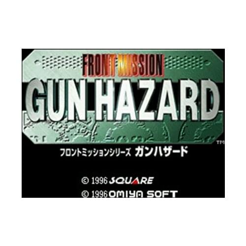 FrontMission - Gun Hazard NTSC Version 16 Bit 46 Pin Big Gray Game Card For USA Game Players