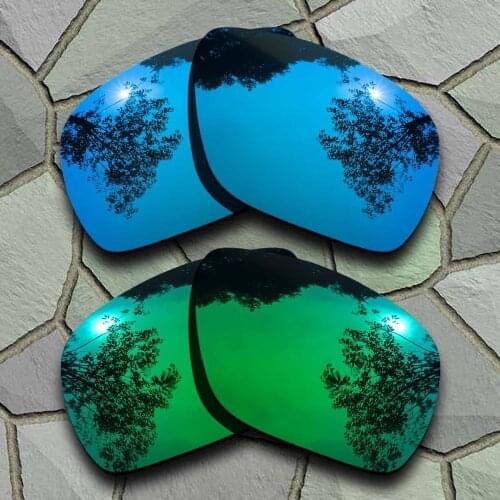 Sky Blue&Jade Green Sunglasses Polarized Replacement Lenses for Oakley Dispatch 1