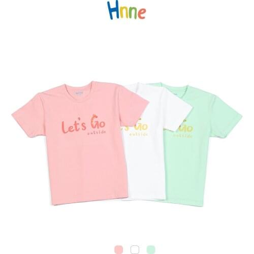 Hnne 2021 Summer New Health Insensitivity Print Letter T-shirts Kids Soft Children Tops Unisex Boys Girls Comfortable Tees