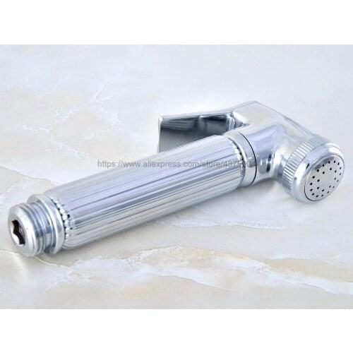 Chrome Multifunction Hand Held Women Bidet Body Clean Toilet Flushing Gun Faucet Spray Nozzle Bathroom Shower Head Nhh036