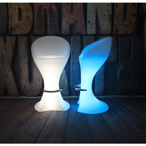Led light bar furniture creative light bar chair KTV light bar chair bar stool fauteuil Changde farm table and chair barstool