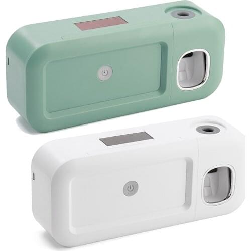 Bathroom Organizer Accessories Electric Toothbrush Holder Sterilizer Rack Toothpaste Squeezer Dispenser Wall-Mounted UV Shelf