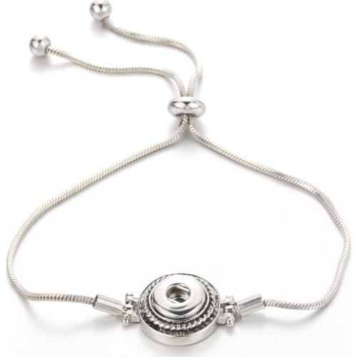 New Snap Button Bangles & Bracelet Jewelry 12mm Snaps Button Chain Bracelet charm bracelet Snap Jewelry women