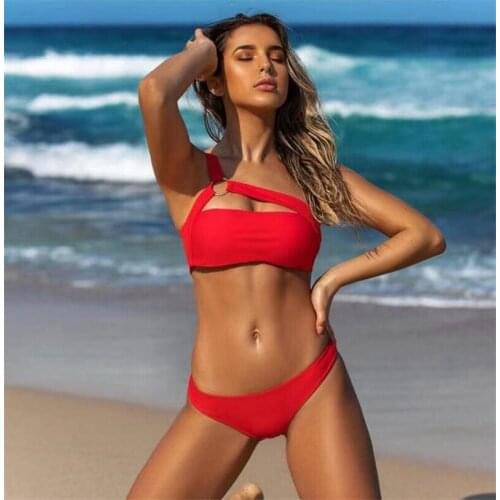 New Sexy bikinis women Bikini Set Button Bathing Suit Tankini Push Up swimwear Maillot De Bain Swimsuit women biquini feminino