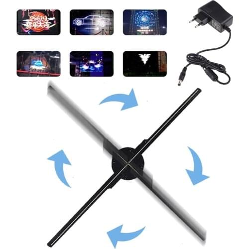 Upgrade 3D Hologram Advertising Display Fan High-Resolution & wifi Added Holo graphic Projector Fan Business Store Shop