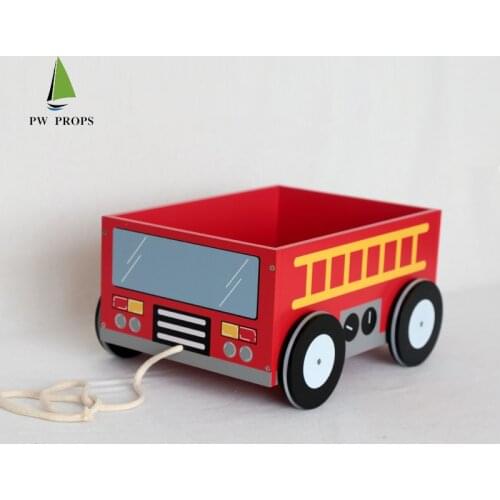 2020 Newborn Photography Props Wood Trolley Car Baby Phtoshoot Poser Basket New born Photo Prop Baby fotoshoot Accessories
