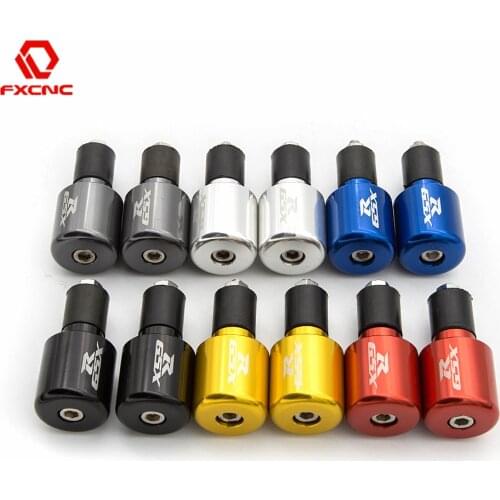 Logo " GSXR " CNC Motorcycles Handlebar Steering Counterweight Fists Hand Grips Bar End Slider For Suzuki GSXR 600 750 1000 1100