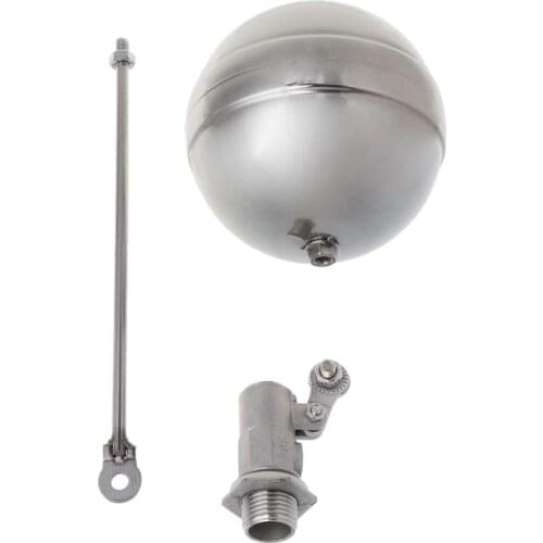 DN15 Male Thread Water Tank Ball Stainless Steel Flow Control Float Sensor Valve