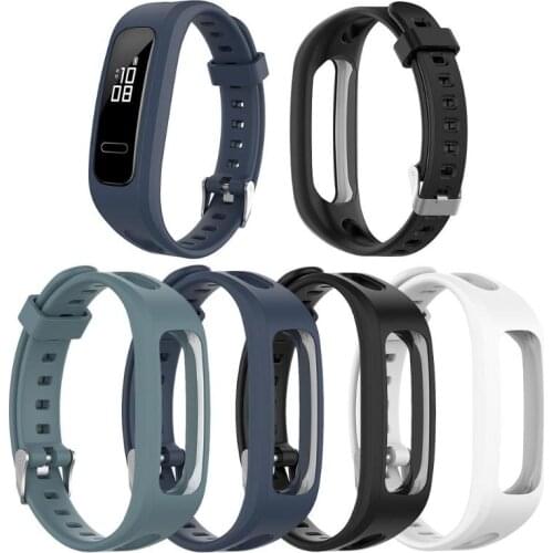 Silicone Watch Band for Huawei Honor Band 4 Running Version/Huawei Band 3e Silicone Replacement Strap for Huawei Band4 Wristband