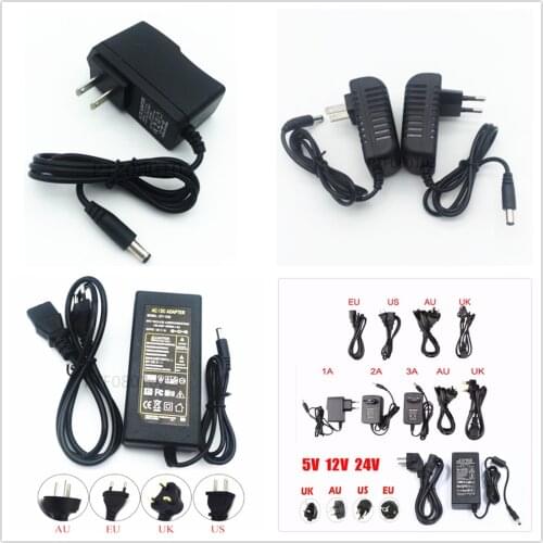 LED Switch Power Supply Adapter Transformer DC5V 12V 24V 1A 2A 3A 5A 6A 7A 8A 10A For 5V WS2812B APA102 12V 24V led strip light