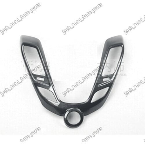 Carbon Fiber Multimedia Center Control Panel Trim for HYUNDAI Veloster 2012 2013 2014 2015 2016