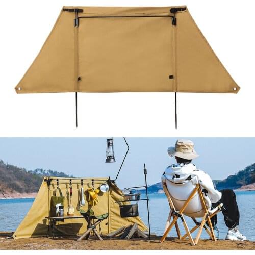 Outdoor Campfire Windshield Camping Grills Windscreen Windproof Strong Wear-resistant Curtain Wind Shield for Picnic Backpacking