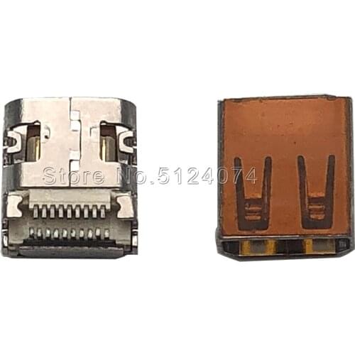 10pcs/lot Small MICRO HDMI SMD HD socket 19P micro HD video jack socket