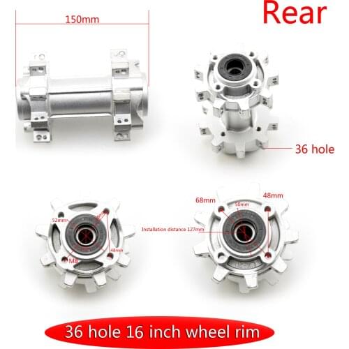 15MM front Rear Rim Hub Wheel For 16 inch 19 inch 36 hole Motocross Dirt pit bike ATV