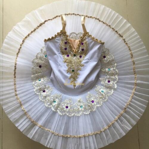 Ballet Swan Lake Delicate lace Dress Professional Ballet Tutu Dress Women Girls Bailarina Stage Performance Costume For Kids