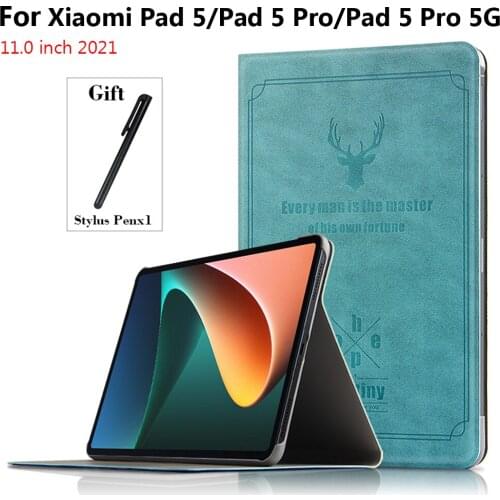 Smart Case For XiaoMi MiPad 5 Pro 11 inch 2021 Tablet Protective Cover Shell For MiPad5 Mi Pad 5 Pro Flip Stand Cover Case Funda