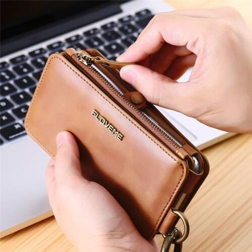 Vintage Multi Functional 2 in 1 Wallet Leather Cases for Samsung Galaxy Note 20 Ultra 10 9 8 S20 S10 S9 S8 Plus S7 S6 Edge Coque