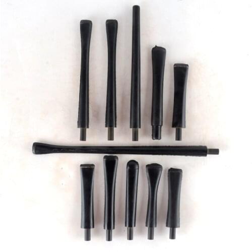 Ebanite Ebonit mouthpiece vulcanite mouthpiece for briar pipe smoking pipes handwork MODELLI PIENI round and oval Taper Stems