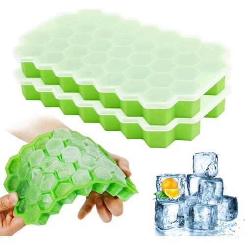 Ice Cube Maker Silicones Ice Mould Honeycomb Ice Cube Tray Magnum Silicone Mold Forms Food Grade Mold for Whiskey Cocktail