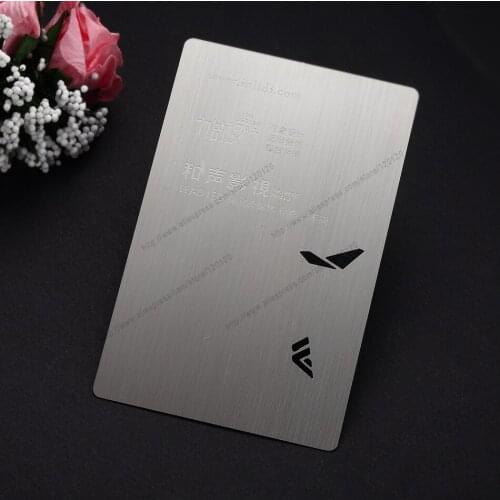 Tyranids personalized cutout quality electrophoresis black stainless steel business metal card