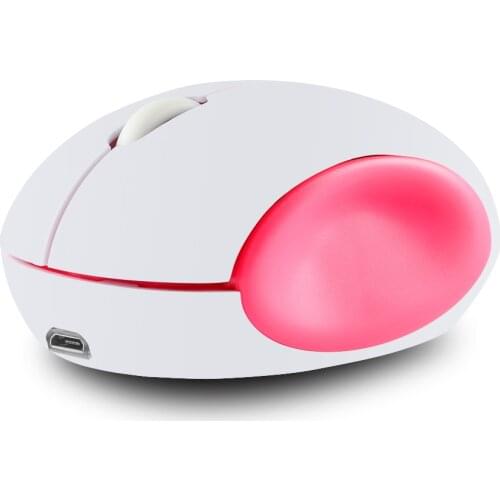 Computer Mouse gamer Girl Cartoon Pink Wireless Mouse USB Optical Mute Mouse 1600DPI Smile Design Small Hand Mice for Laptop