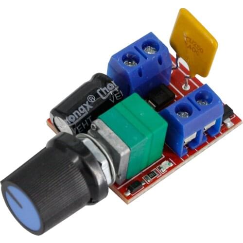 Mini DC Motor PWM Speed Controller 3V 6V 12V 24V 35V Speed Control Switch Super Small LED Dimmer 5A