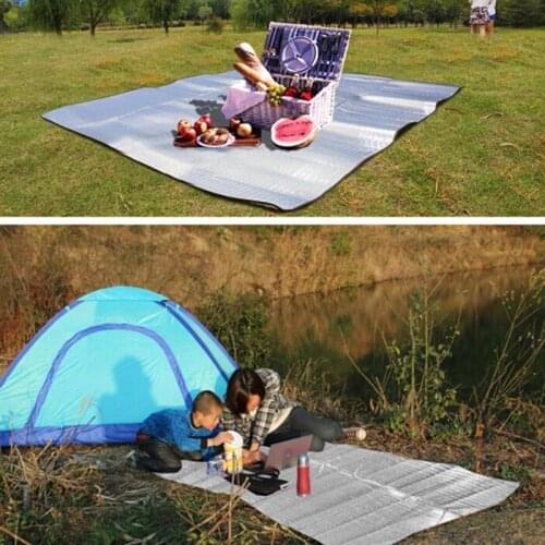 New Waterproof Aluminum Foil EVA Foldable Folding Sleeping Picnic Beach Mattress Outdoor Sports Playing Hiking Camping Mat Pad