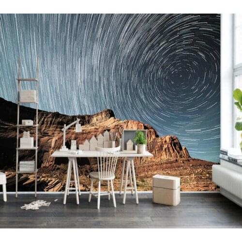Papel de parede Fantasy starry sky fashion landscape 3D wallpaper mural,living room home decor