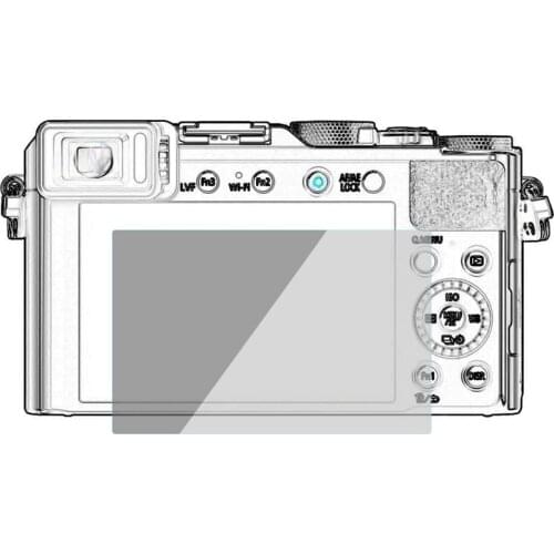 PULUZ Camera Accessories 2.5D Curved Edge 9H Surface Hardness Camera Tempered Glass Screen Protector for Panasonic DMC-LX100