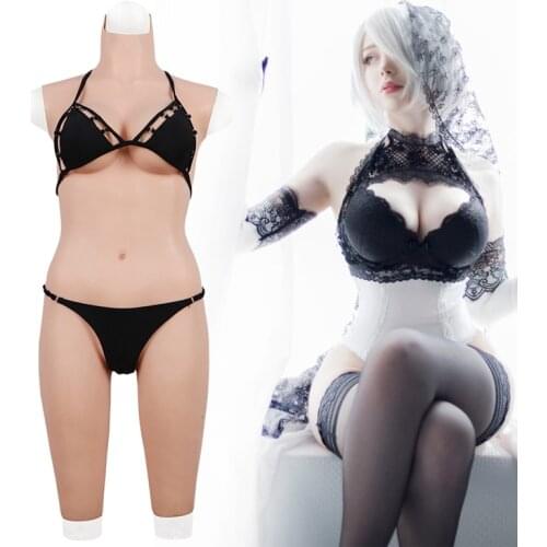 Crossdresser Realistic Full Silicone Bodysuit Crossdress Male to Female Transsexual Cosplay Transgender Fake Silicone Breast Tit