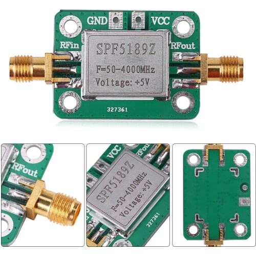 SPF5189 Broadband Amplifier Module Wide Use Signal Receiver RF Low Noise Transmitter Radio Frequency 50-4000MHz LNA
