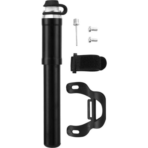 Bike Pump Fits Presta and Schrader 130PSI High Pressure Mini Bicycle Tire Pump with Mount Kit for Road Mountain Bikes