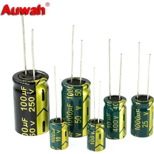 10V16V 25V 35V 50V 100V 400V 450V High Frequency Aluminum Electrolytic Capacitor 10uF 22uF 47uF 100uF 220uF 1000UF 2200UF 4700uF