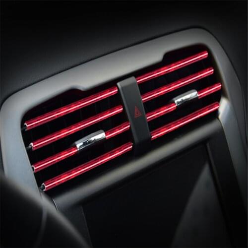 Car air outlet bright strip sticker for LADA Granta Vesta Priora Niva Samara Signet Kalina X-Ray Safarl largus