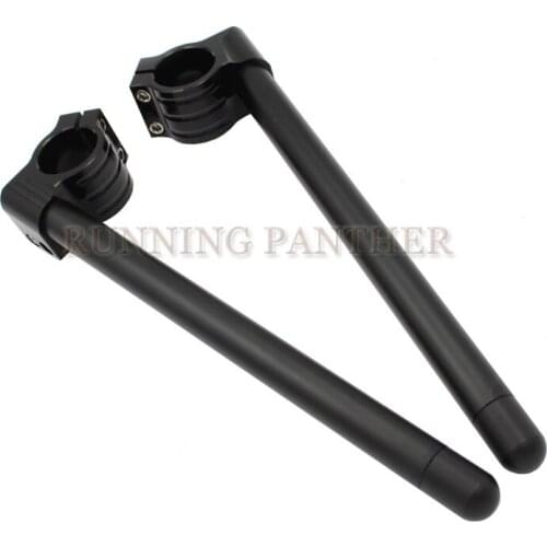 7/8" CNC 31/32/33/35/37/39/41/51mm Clip On Ons Fork Tube Handlebars Bar Regular Cafe Racer Adjustable For YAMAHA