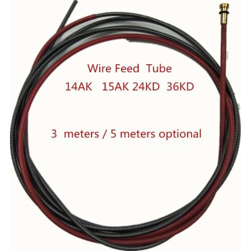 1pcs Binzel 14K 15AK 24KD 36KD Torch/Gun Consumables 3M 5M MIG Wire Feed Tube for the MIG Welding Machine