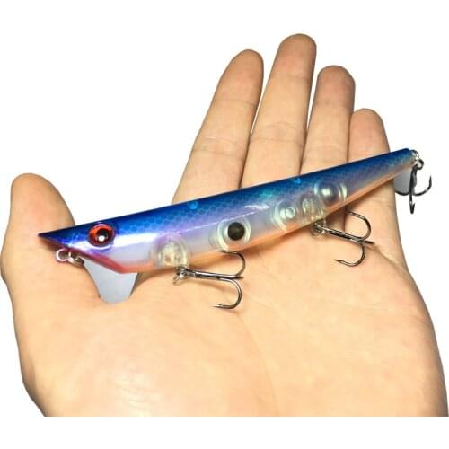 1PCS Z Line Fishing Lures 12cm 18g Crankbait Crazy Wobbler Swim Crank Baits Poper Lure Topwater Fish 6# Hooks