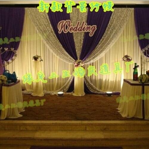 10ft*20ftm Wedding props, final goods for wedding backdrop,Gauze curtain decoration
