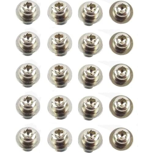 20pcs Threaded Hard Drive Screw Silver Easy Installation Hard Sturdy Convenient Practical Laptop Repairing Fixed for Macbook Pro