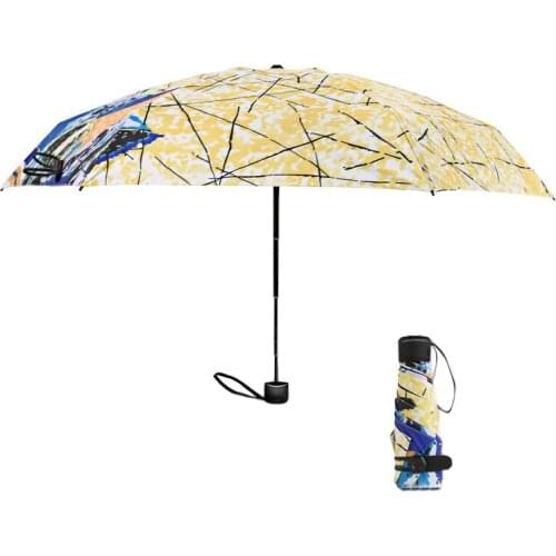 2019 Hot Sale Pocket Mini Umbrella Anti UV Paraguas Sun Umbrella Rain Windproof Light Folding Portable Umbrellas for Women Men