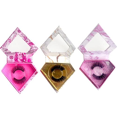 3D Chemical Fiber Series Natural And Lasting Hot-Selling False Eyelashes Make-Up Can Be Customized Wholesale New Diamond Box Set