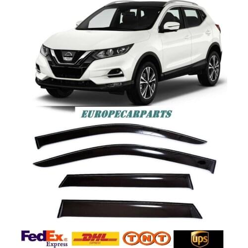 For Nissan Qashqai 2014-2020 Side Window Visors Sun Rain Guard Vent Deflectors 4 pieces