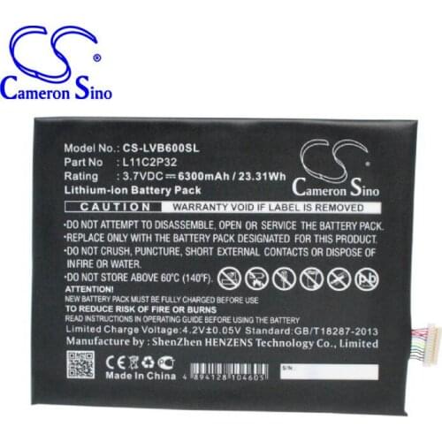 CameronSino for LENOVO A7600 IdeaPad A10-70 A7600-F S6000 S6000F S6000H S6000L B6000F L11C2P32 battery